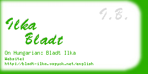 ilka bladt business card